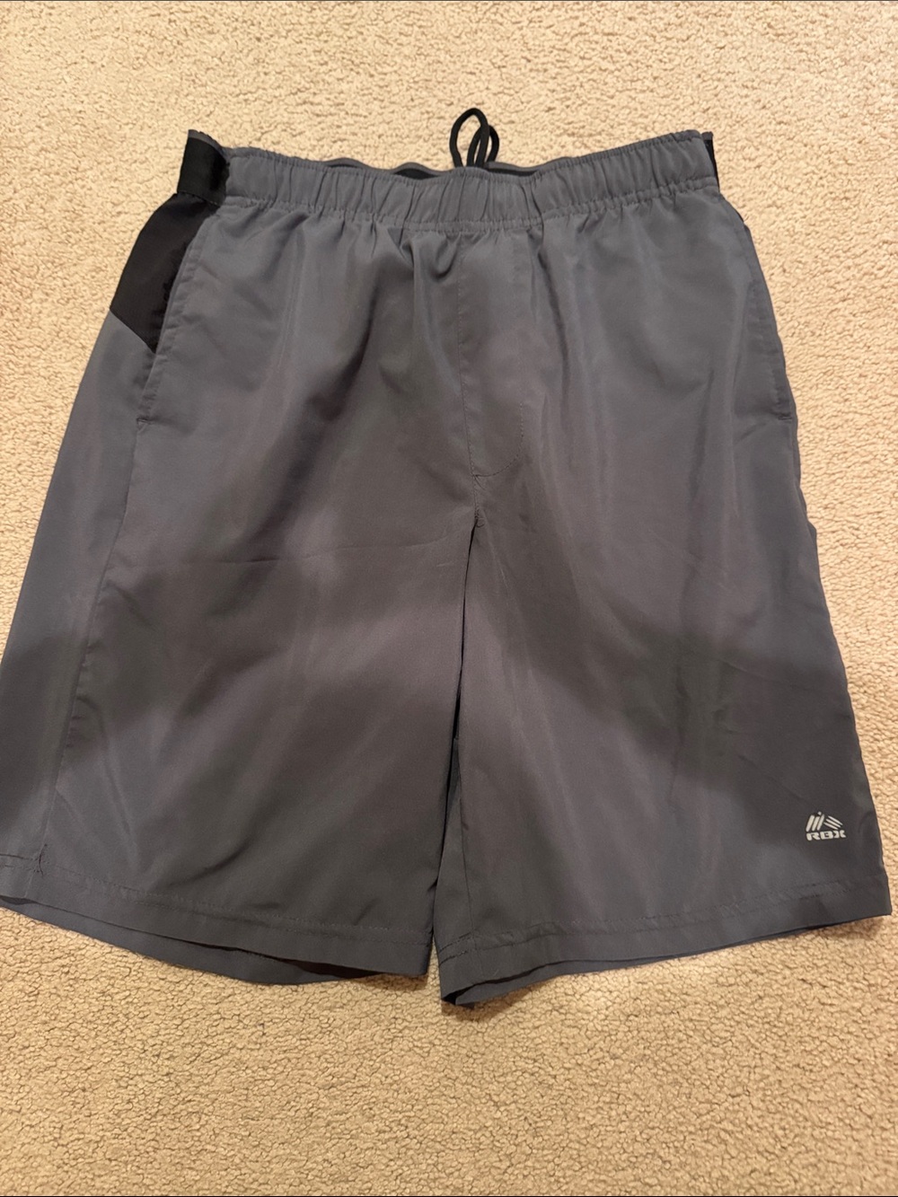 RBX Men's Slate Gray Athletic Shorts with Black Trim